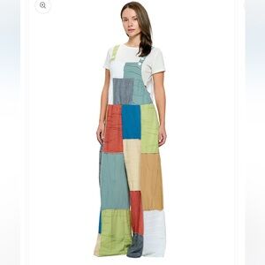 Yak & Yeti 25128 Overall Boho Patchwork Textured.  NWT. Various sizes.